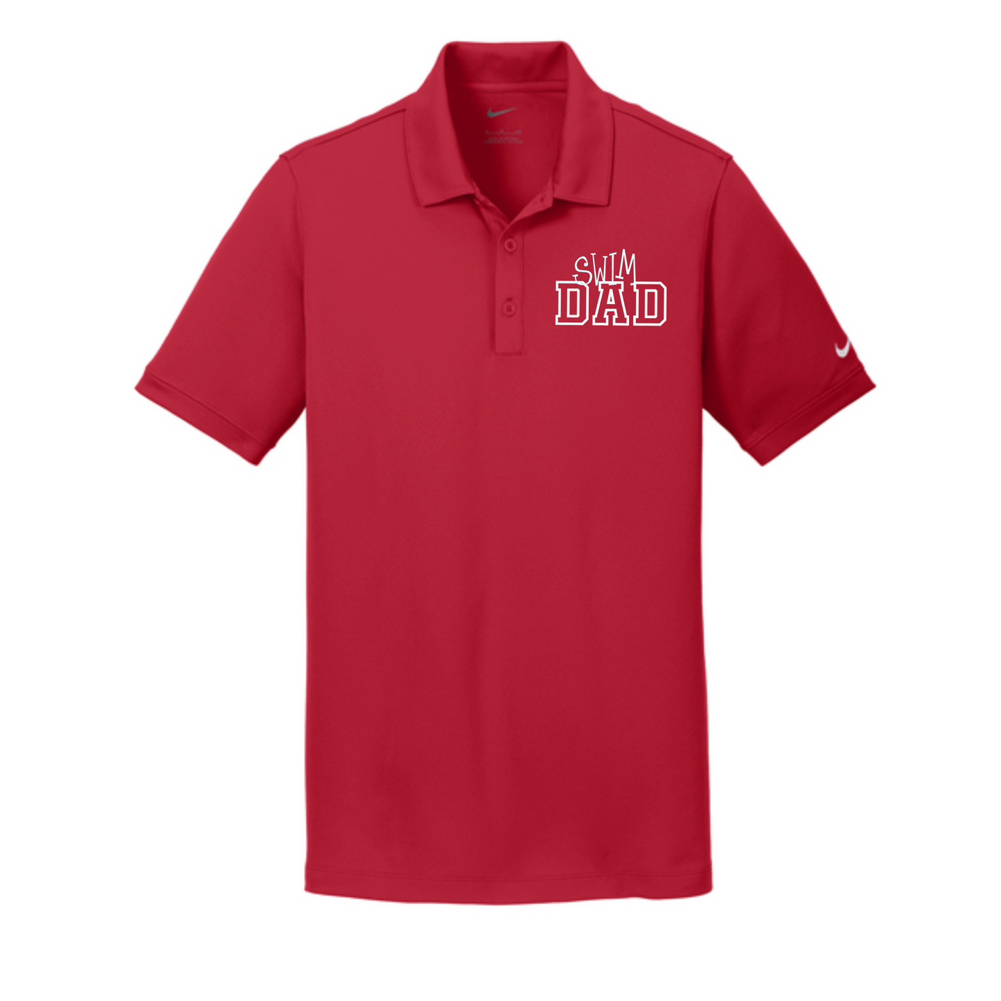 Nike Dri-Fit Mens Polo Embroidered Swim Dad Logo