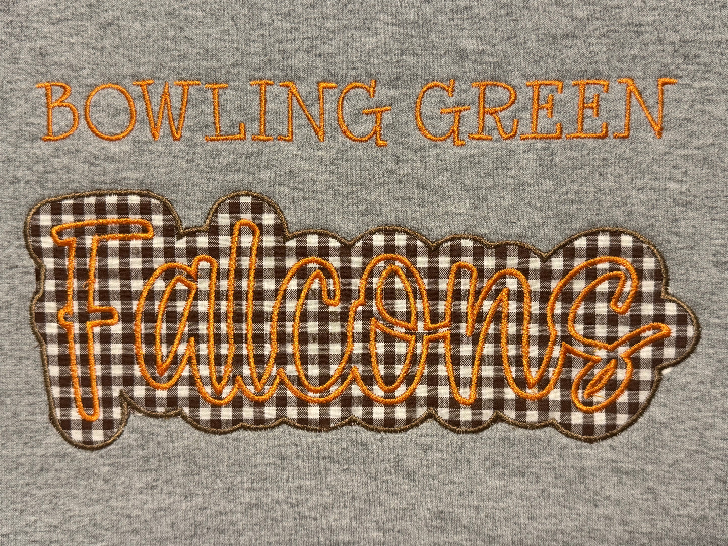 Bulldogs checkered/gingham crewneck
