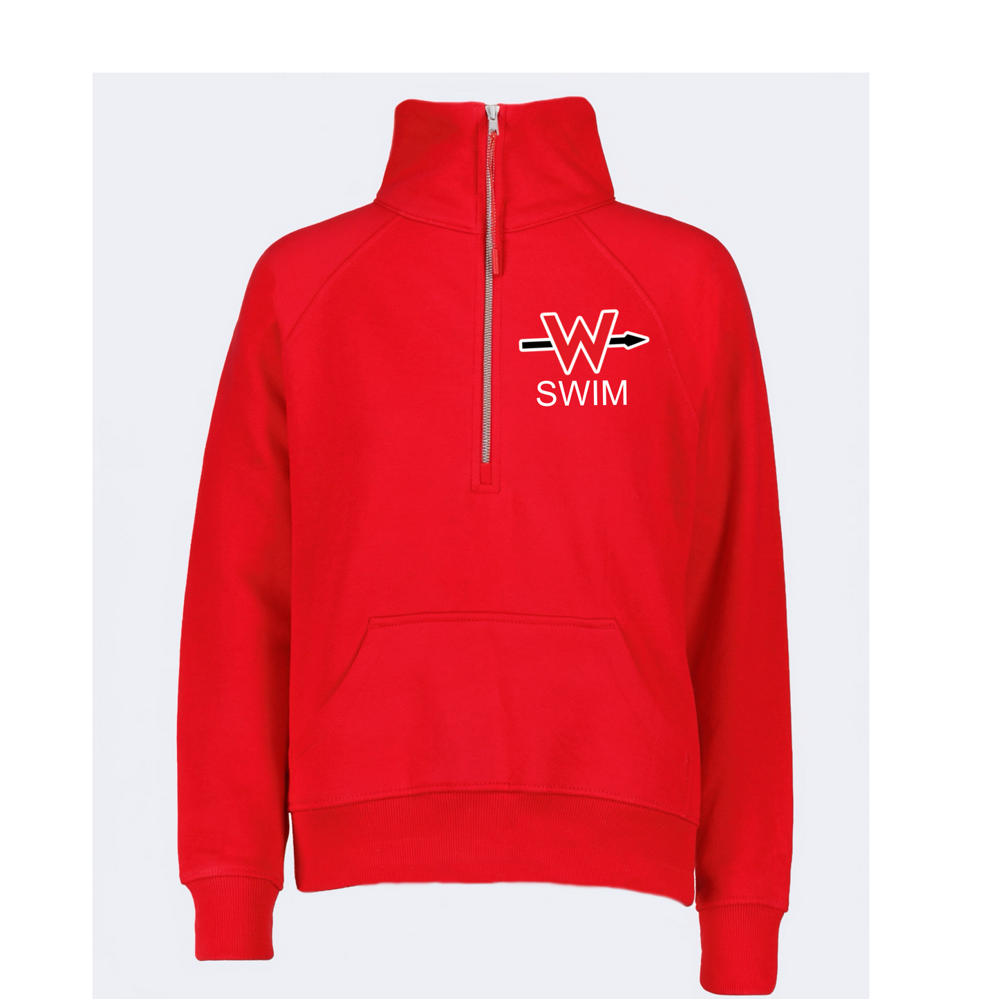 Enza Youth/Ladies boxy half-zip Fleece Embroidered