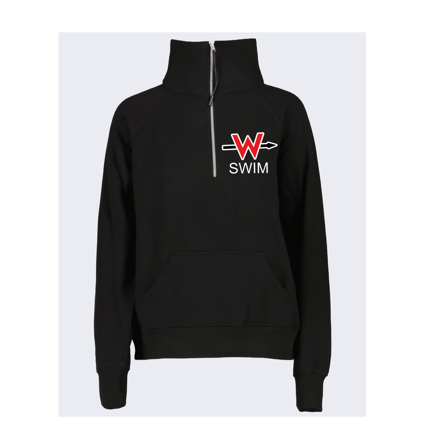 Enza Youth/Ladies boxy half-zip Fleece Embroidered