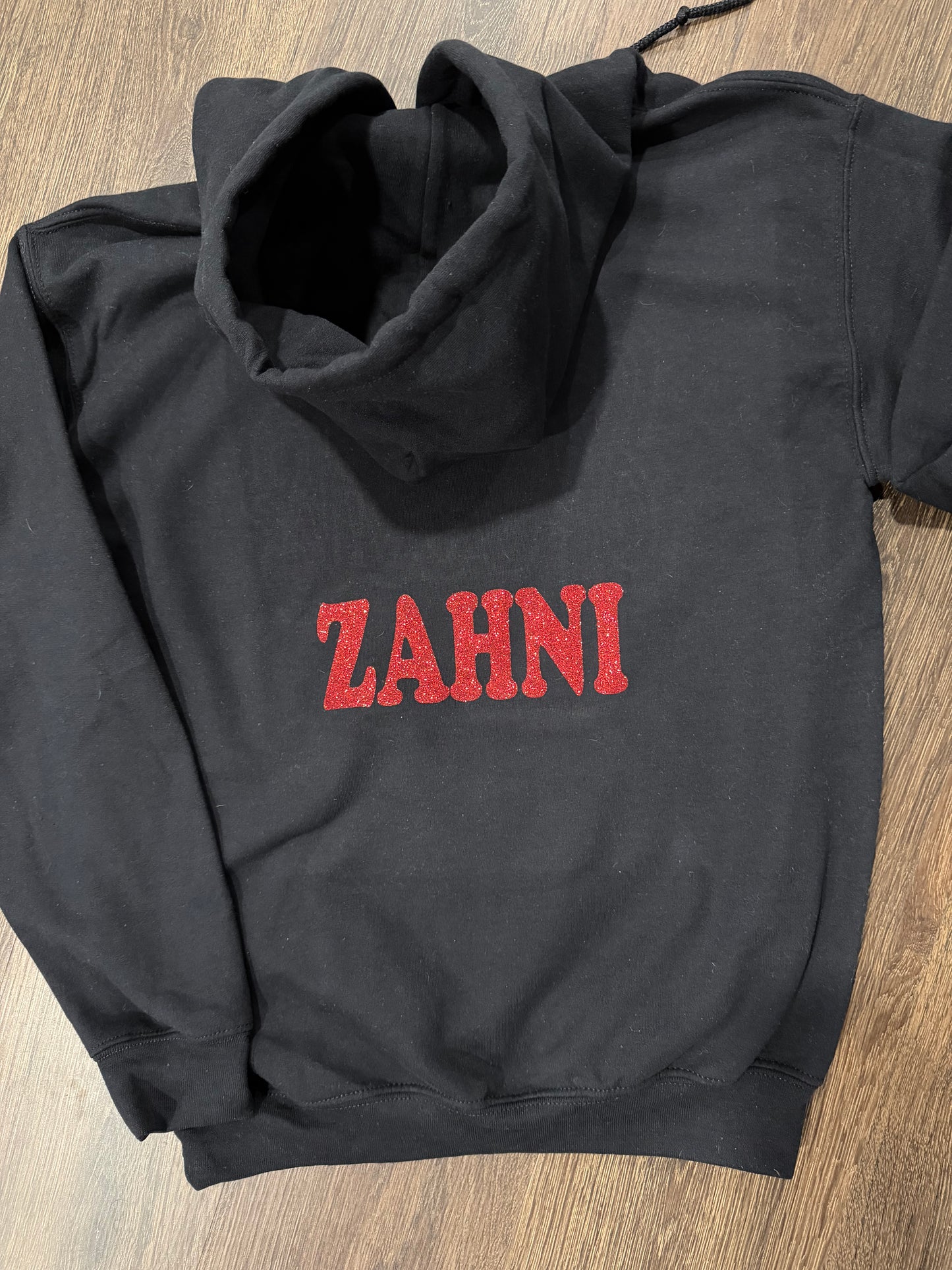 Lima senior spartans hoodie with glitter embroidery