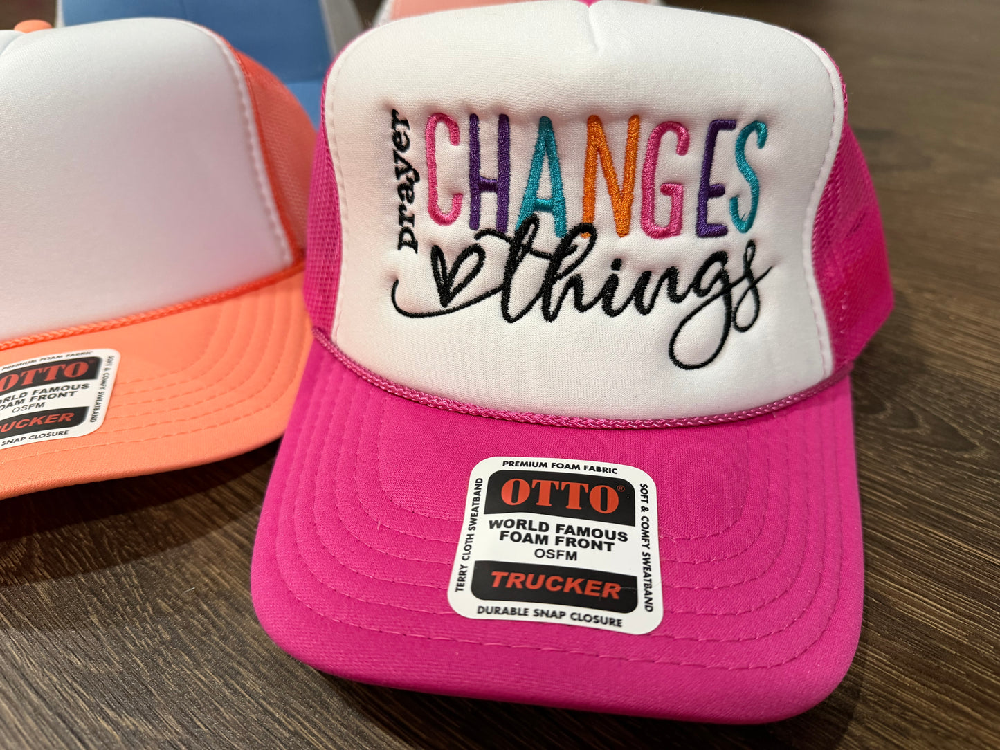 Prayer changes things embroidered hat